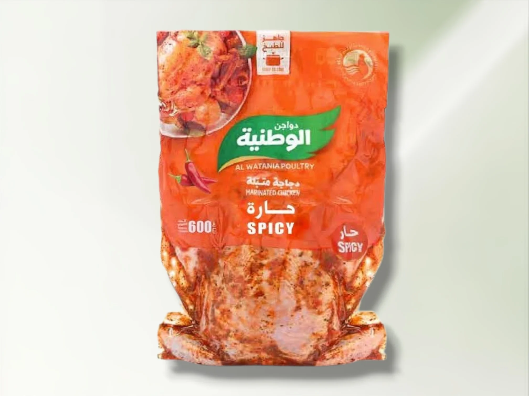 دجاج الوطنية متبل حار 600 جرام