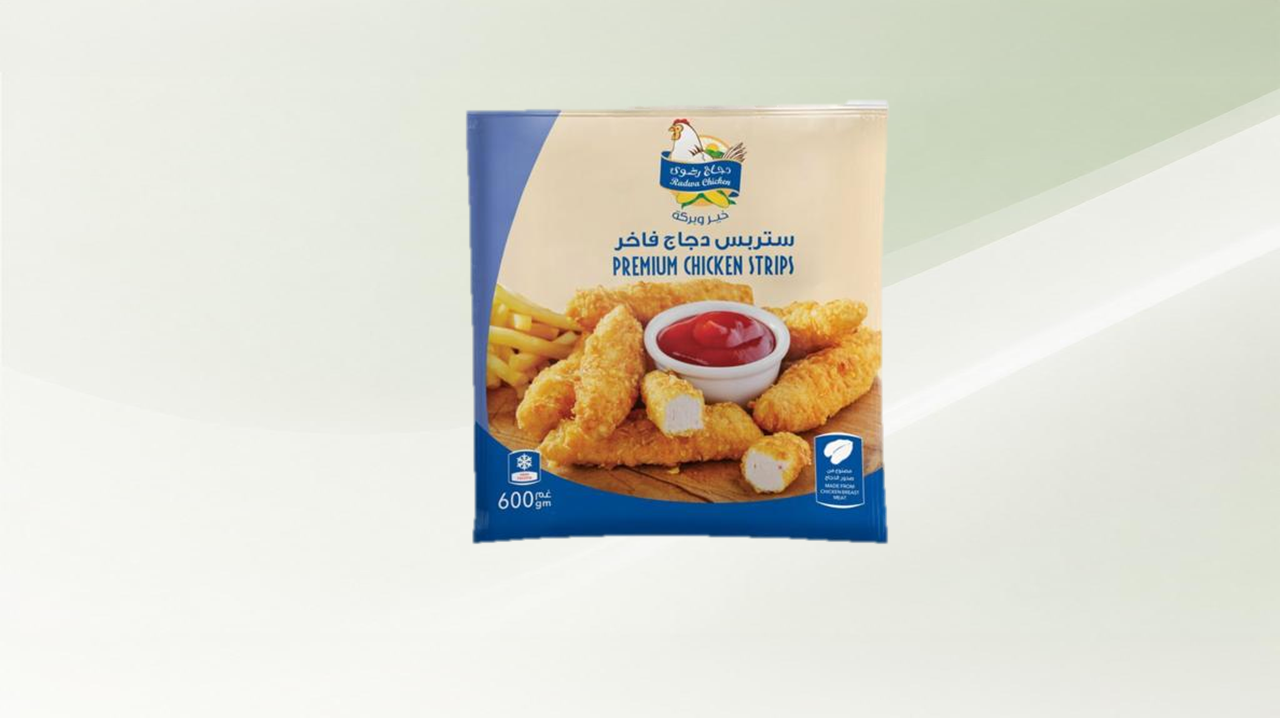 استربس دجاج رضوى بارد 600 جم*1ك